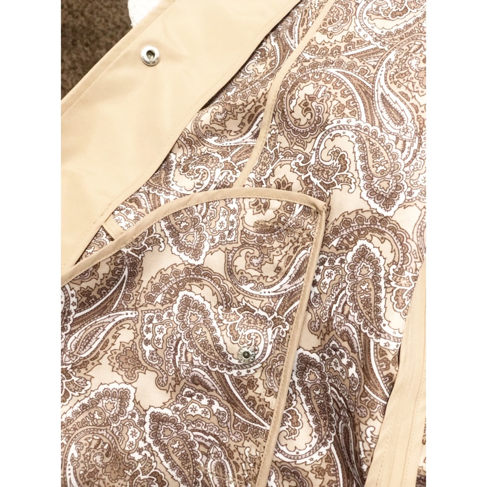 Dennis Brasso Tan Rain Jacket w/Hood - Picture 6 of 9